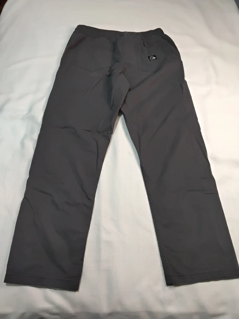 Quiksilver DNA Beach Pants Men's Charcoal Gray Drawstring Sz M.